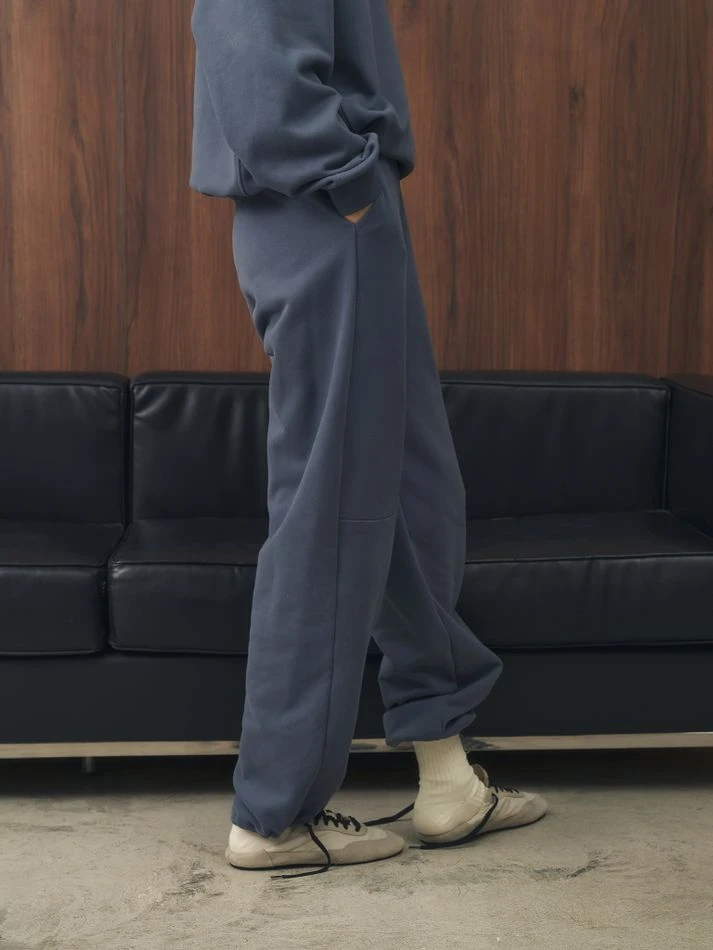 Костюм спортивный: свитшот на молнии+брюки, синий