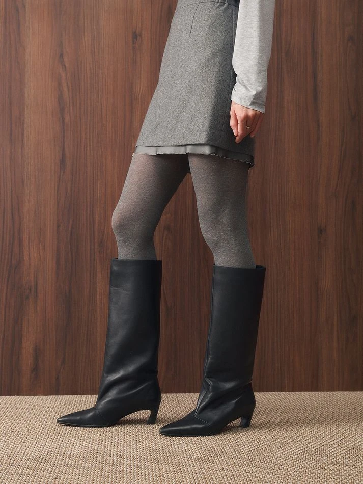 Юбка мини из шерсти с необработанным краем, графитовый