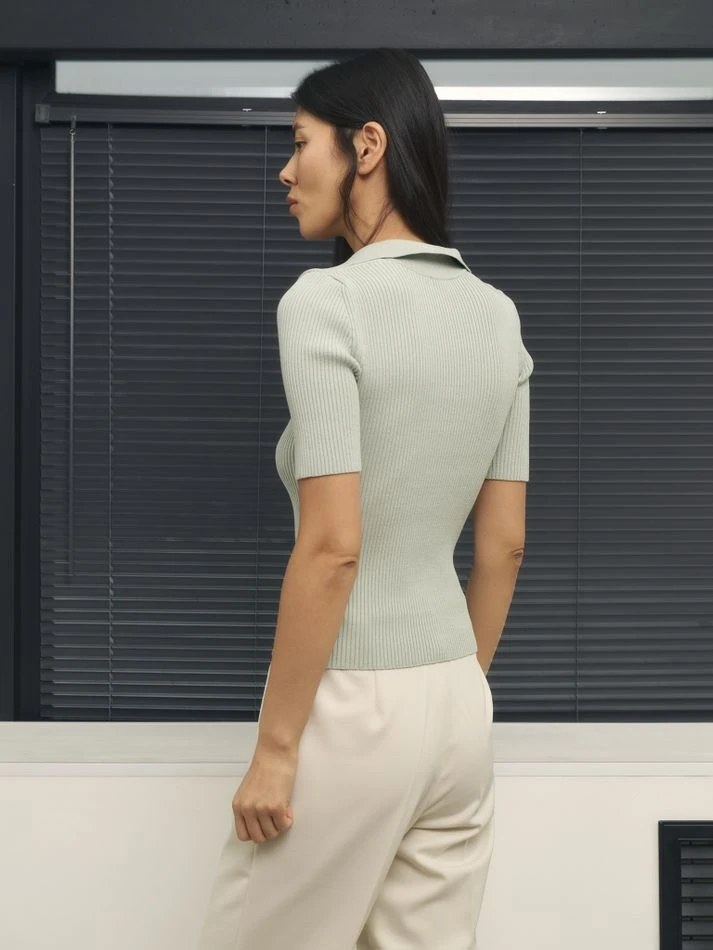 Поло трикотажное, ментоловый