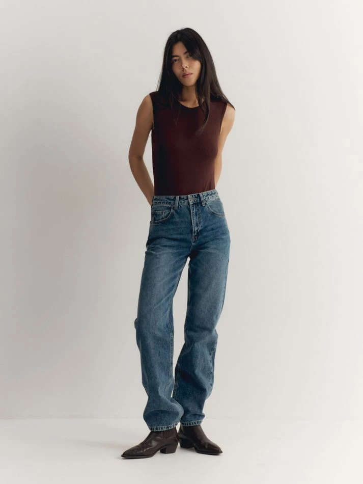 Джинсы, синий