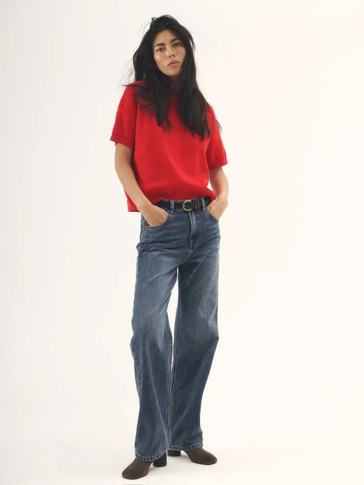 Футболка трикотажная, красный