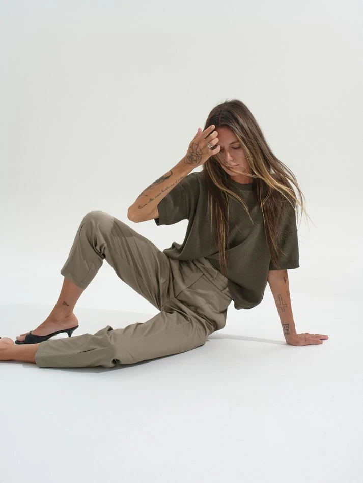 Футболка трикотажная, хаки