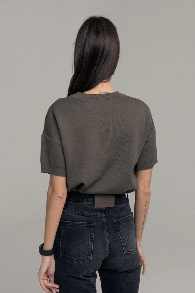 Футболка трикотажная, хаки