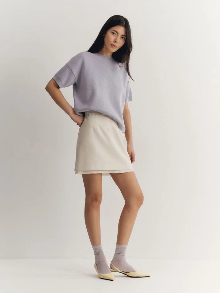 Футболка трикотажная, лавандовый