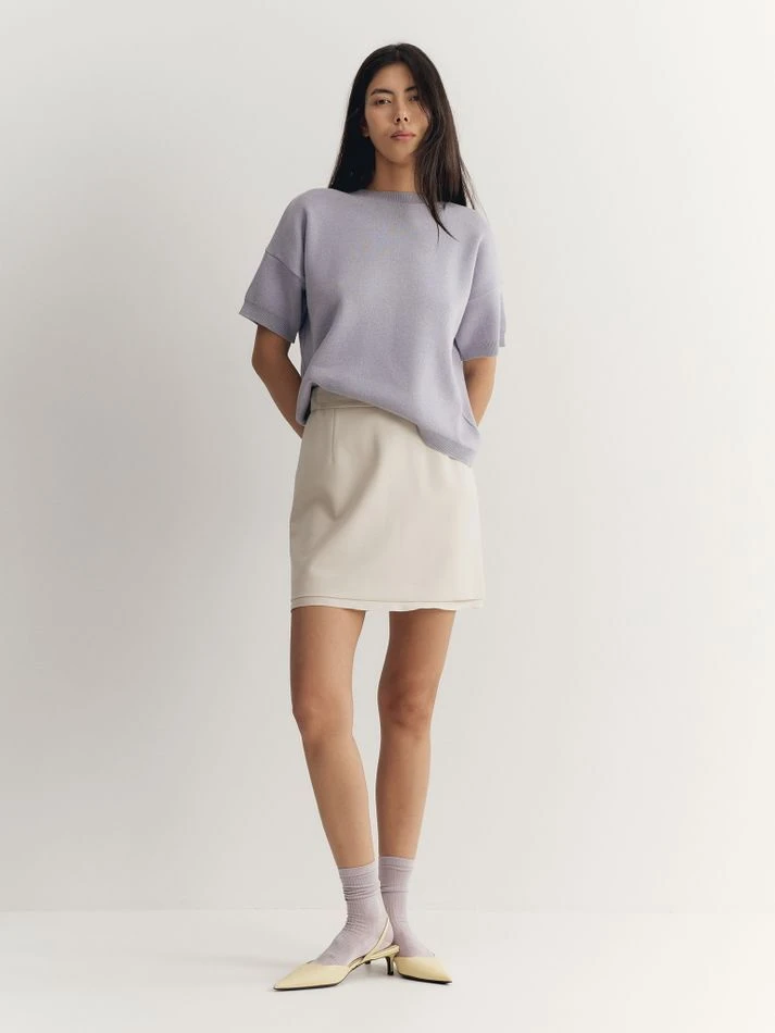 Футболка трикотажная, лавандовый