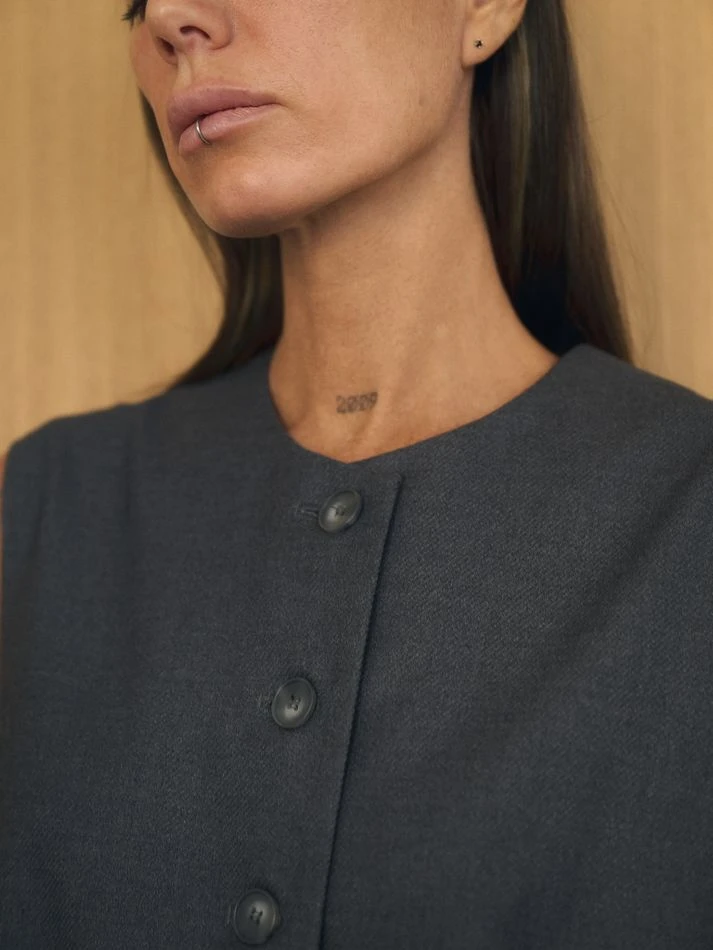 Платье-жилет, графитовый