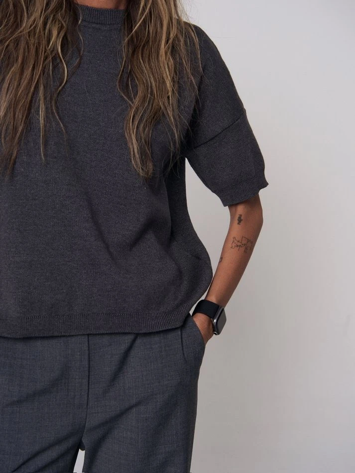 Футболка трикотажная, графитовый