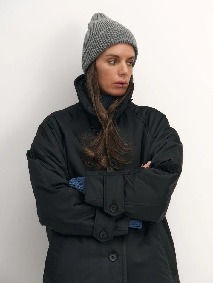 Шапка из хлопка, серый