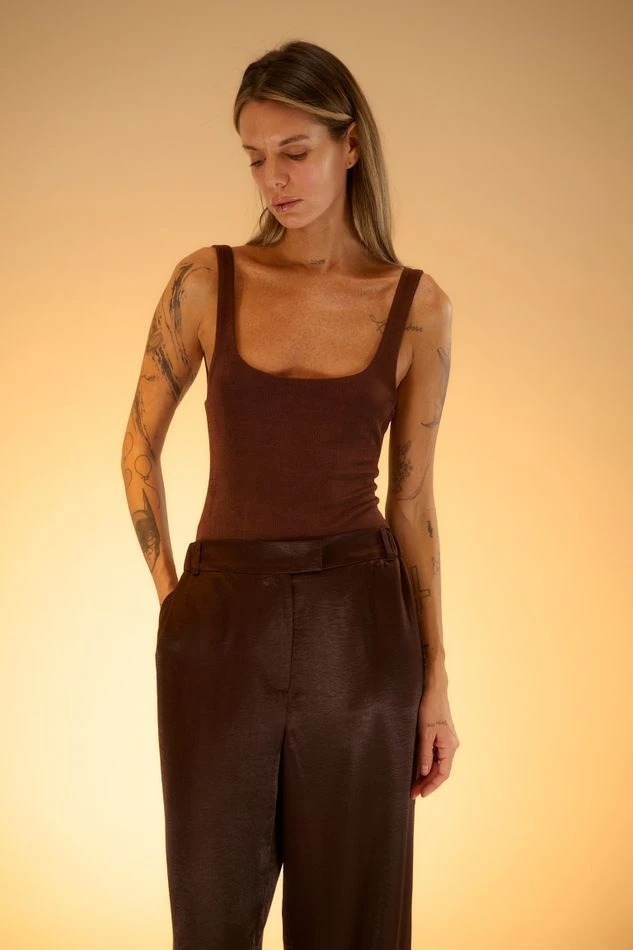 Боди мерцающее, шоколадный