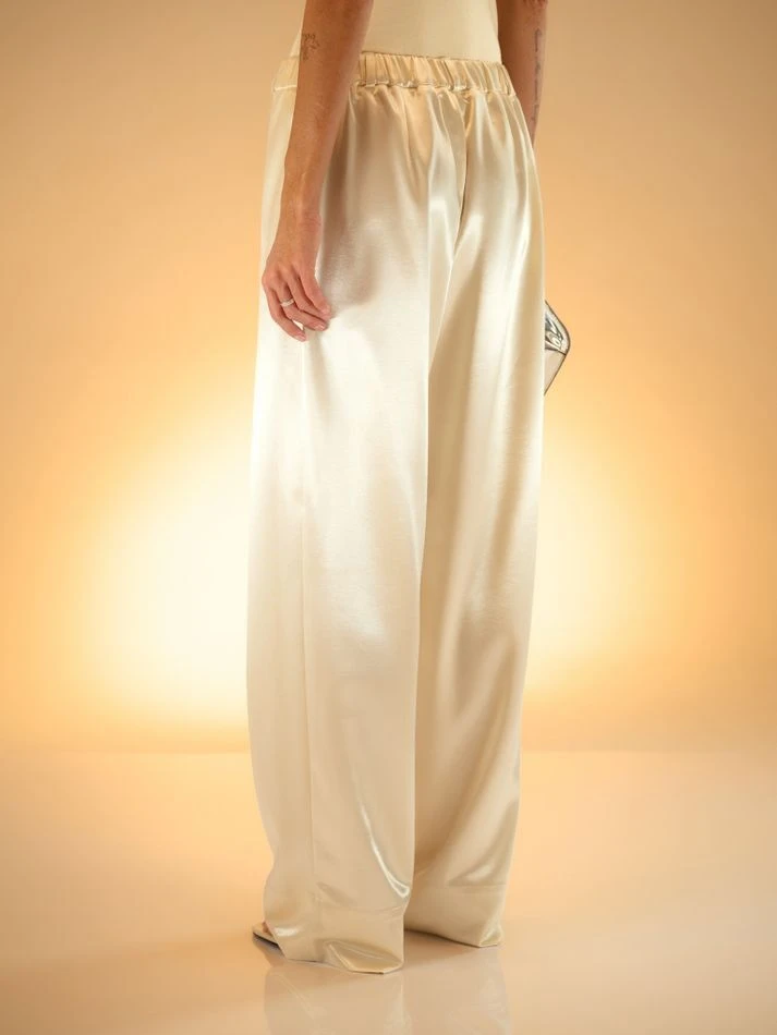 Брюки мерцающие, молочный