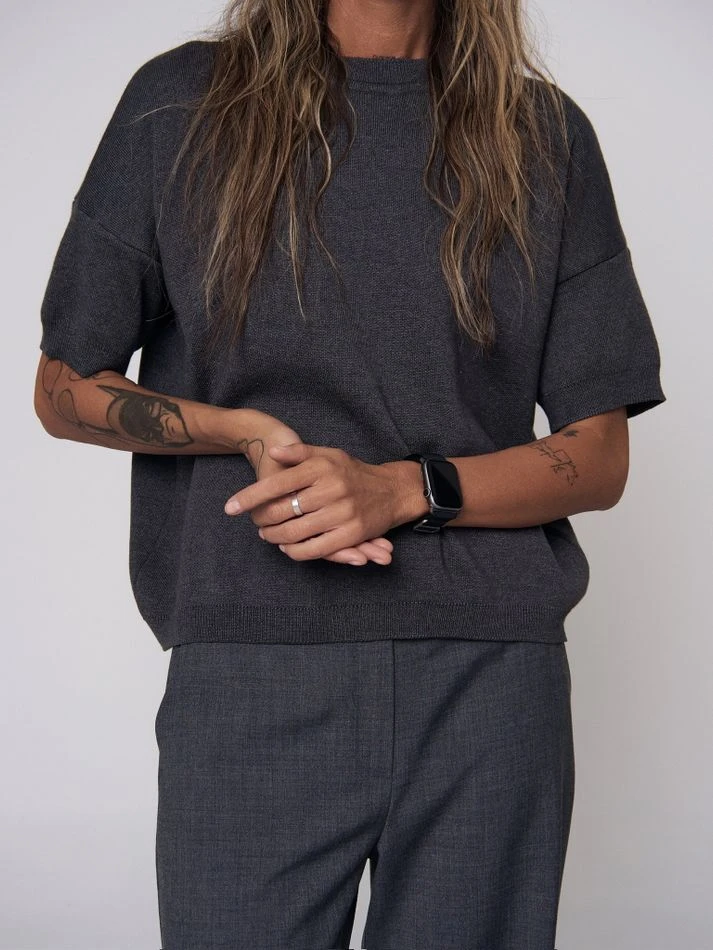 Футболка трикотажная, графитовый