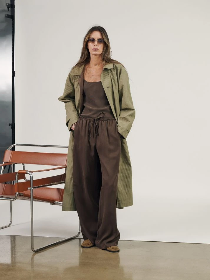 Плащ двусторонний, шоколадный