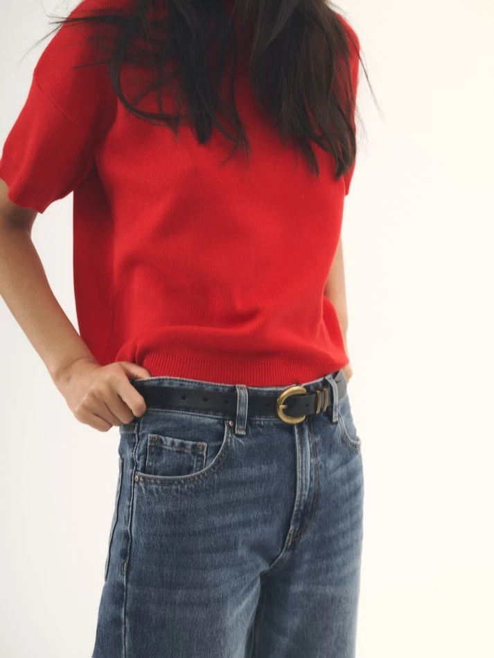 Футболка трикотажная, красный