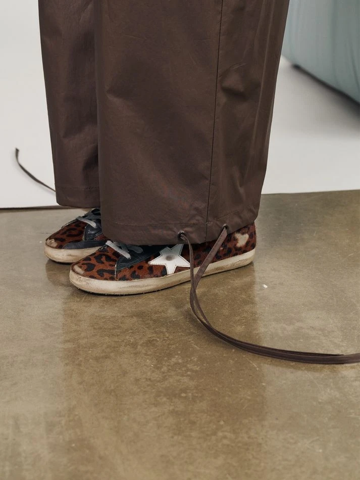 Костюм из вощеного хлопка: анорак+брюки, шоколадный