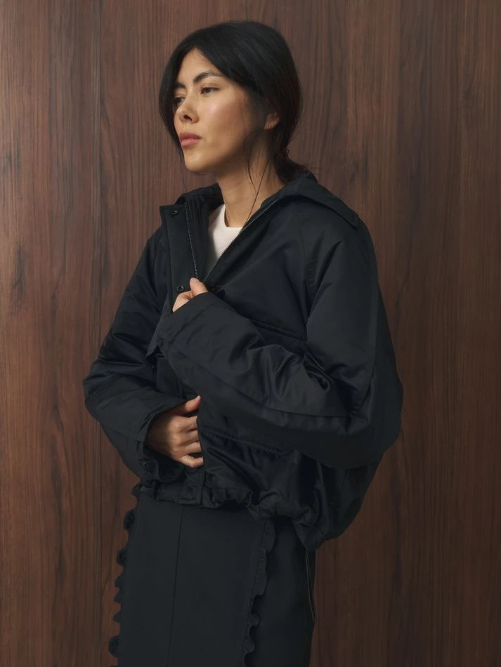 Куртка укороченная утепленная, черный