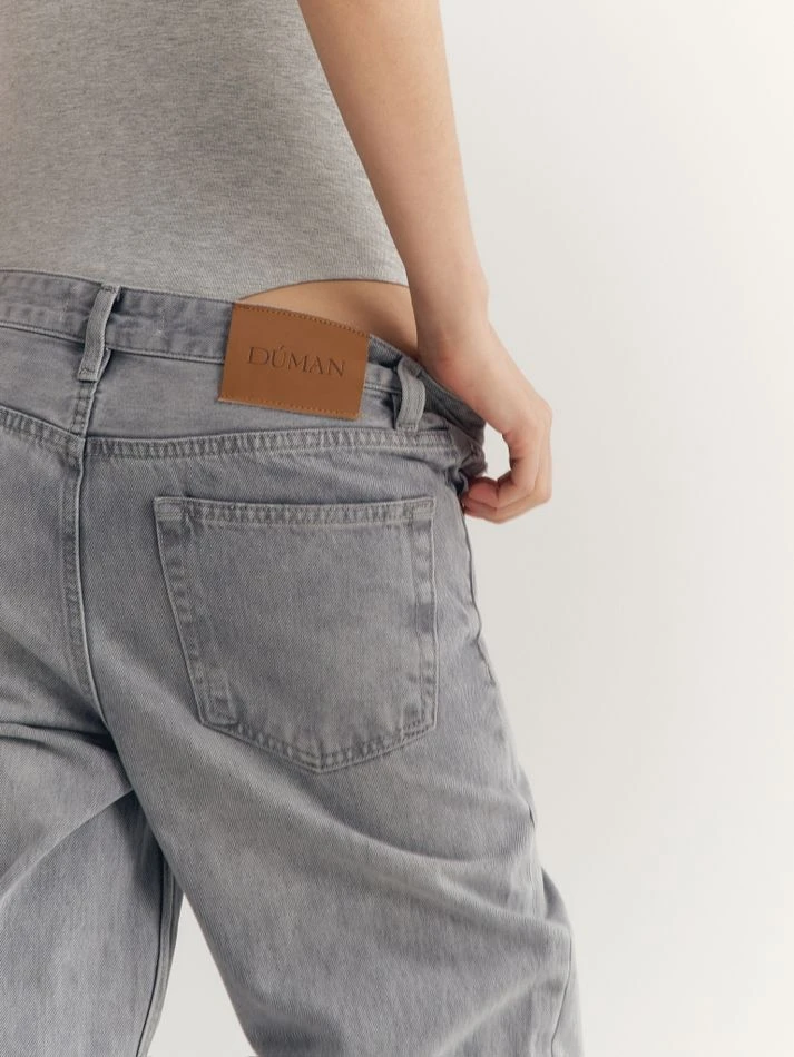 Джинсы, серый