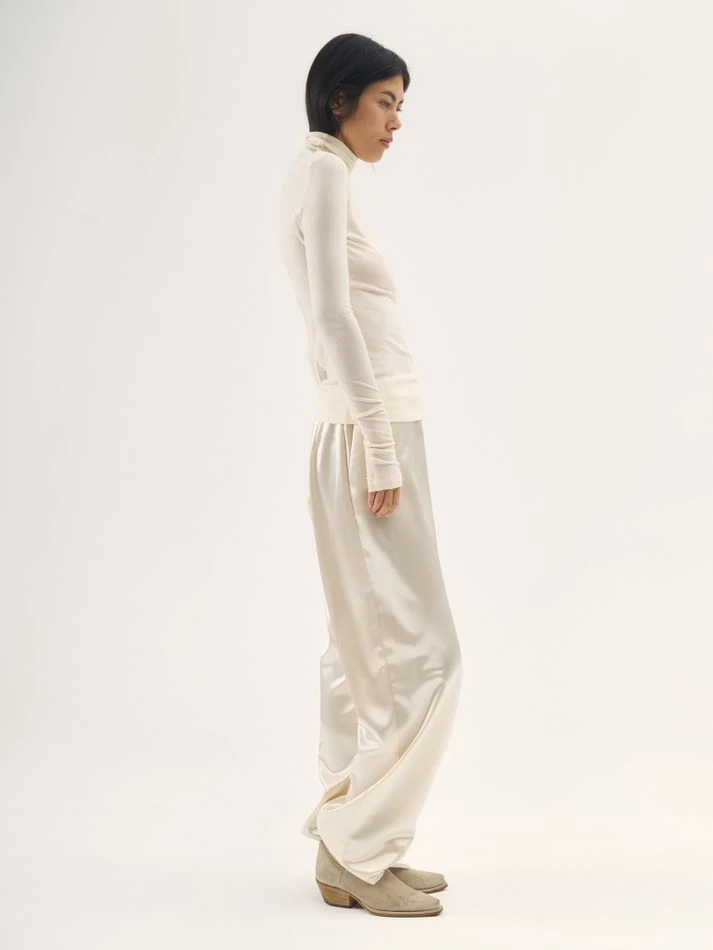 Брюки мерцающие, молочный