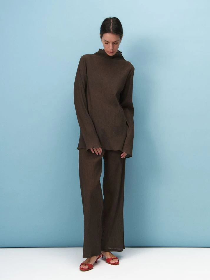 Костюм гофре, шоколадный