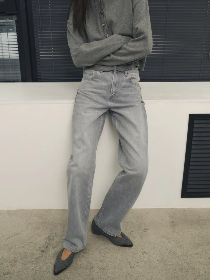 Джинсы, серый