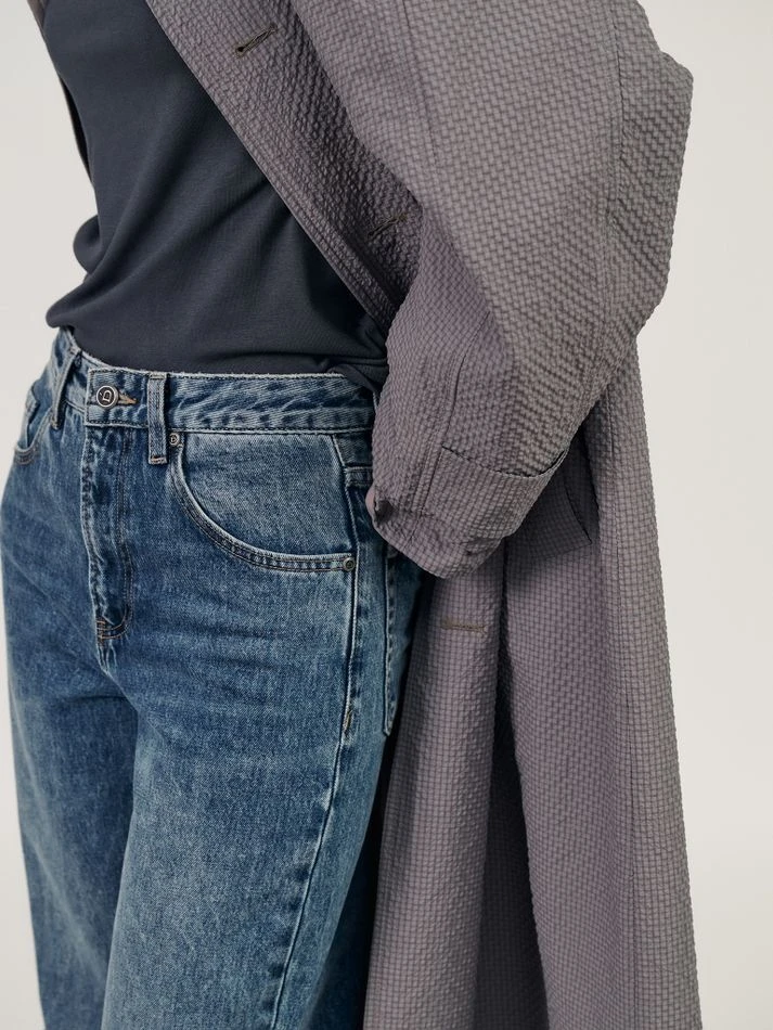 Плащ двусторонний, серо-бежевый