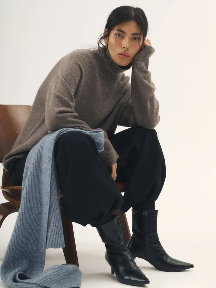 Свитер с кашемиром, какао