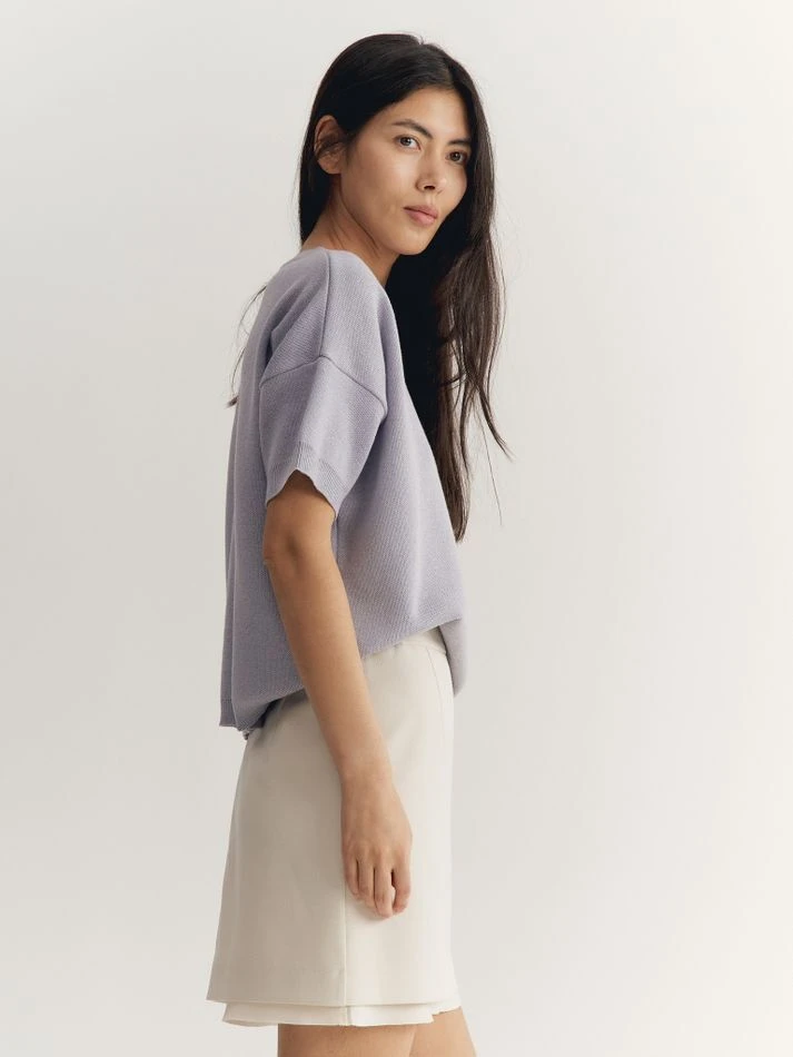 Футболка трикотажная, лавандовый