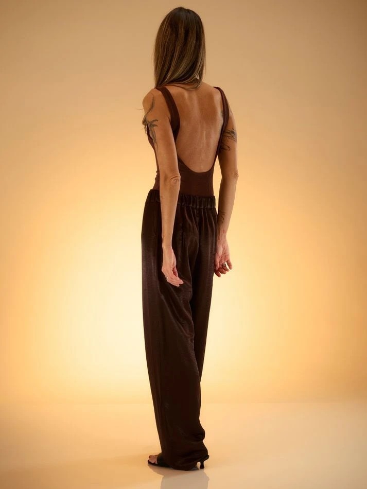 Боди мерцающее, шоколадный