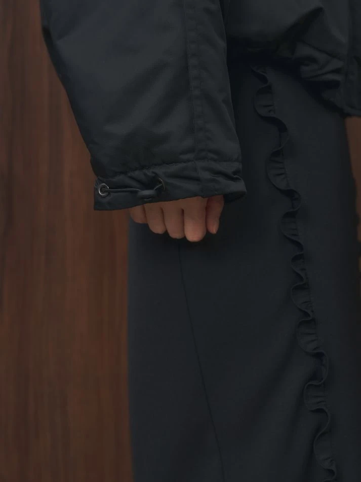 Куртка укороченная утепленная, черный