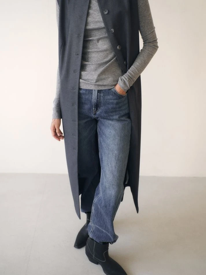 Платье-жилет, графитовый