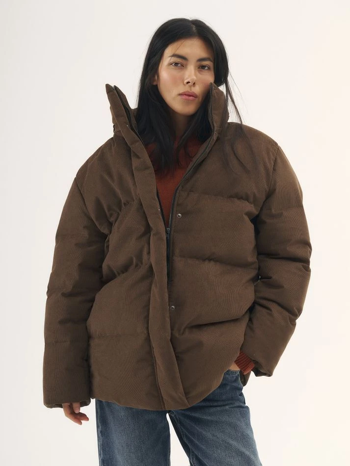 Куртка вельветовая утепленная, карамельный