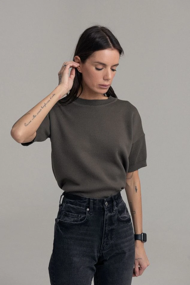 Футболка трикотажная, хаки