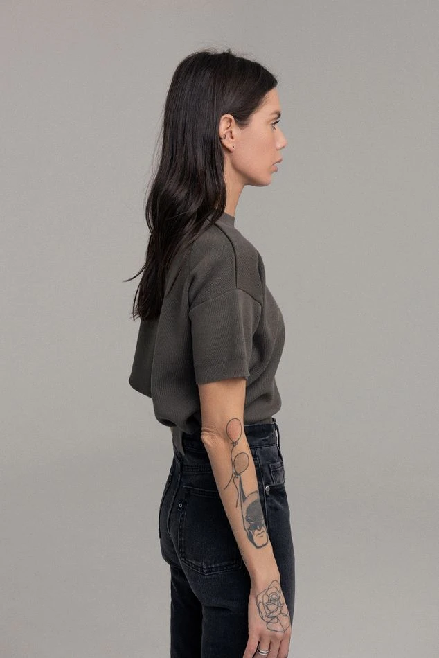 Футболка трикотажная, хаки