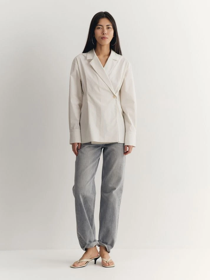 Джинсы, серый