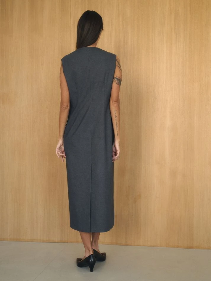 Платье-жилет, графитовый