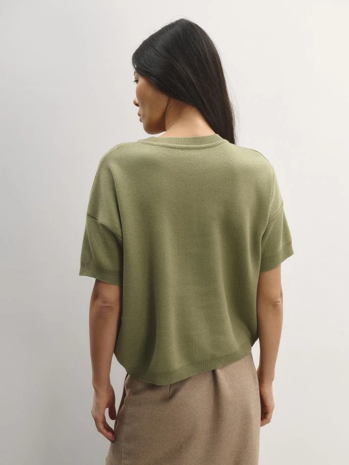 Футболка трикотажная, фисташковый