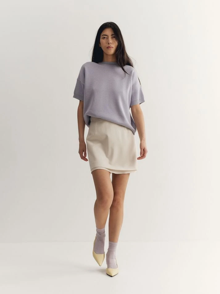 Футболка трикотажная, лавандовый