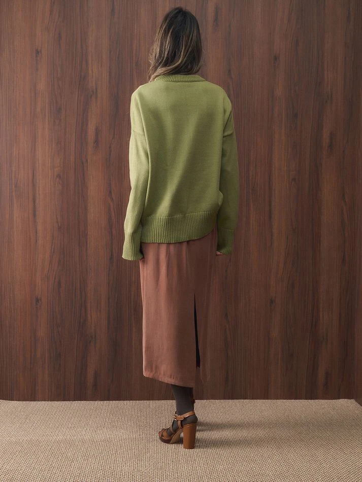 Юбка прямая, карамельный