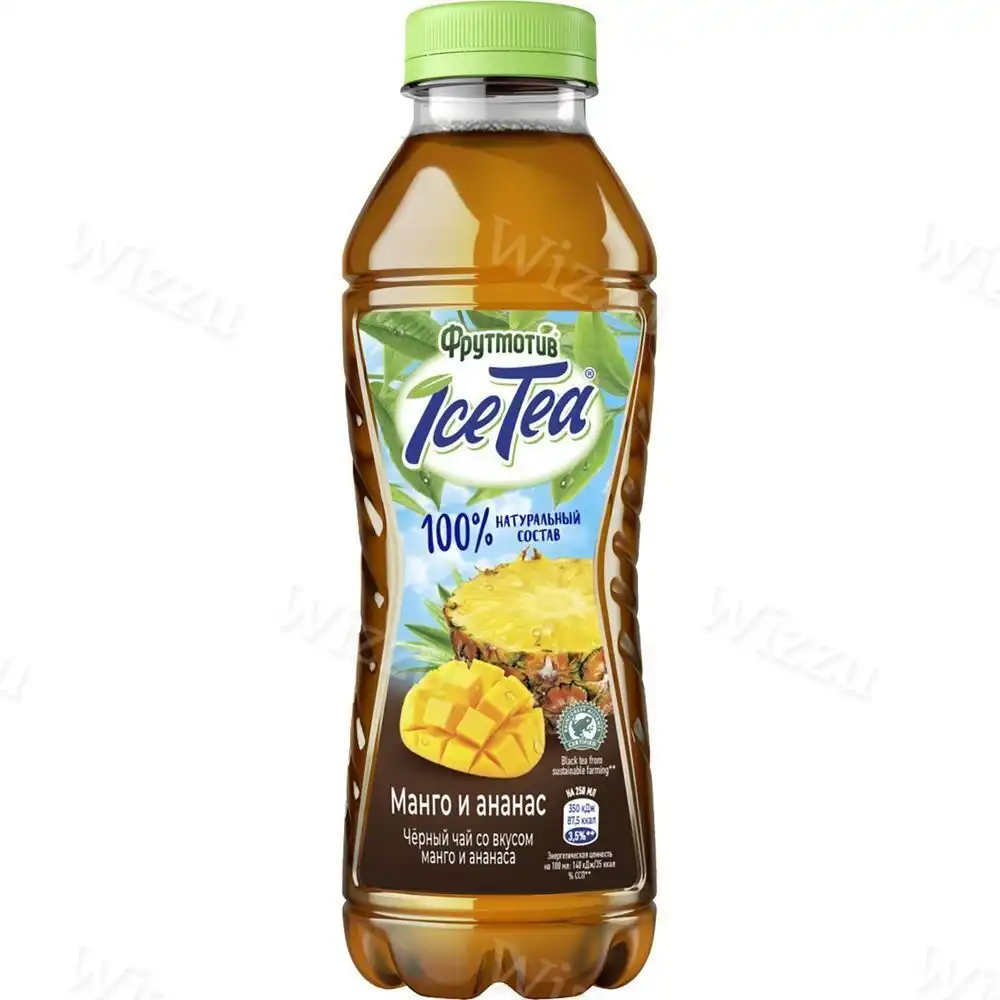 Черный чай ICE TEA со вкусом манго и ананаса 0,5л