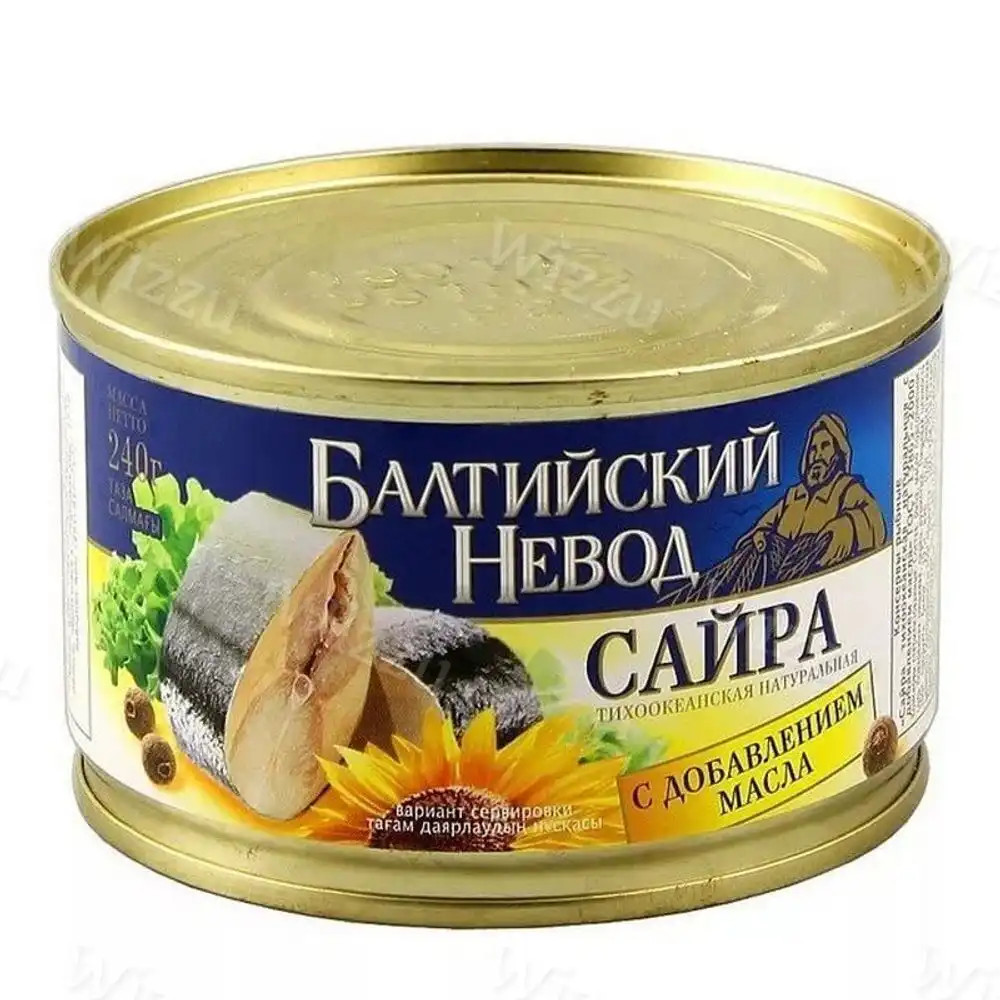 Сайра Балтийский Невод с добавлен.масла жб 240гр