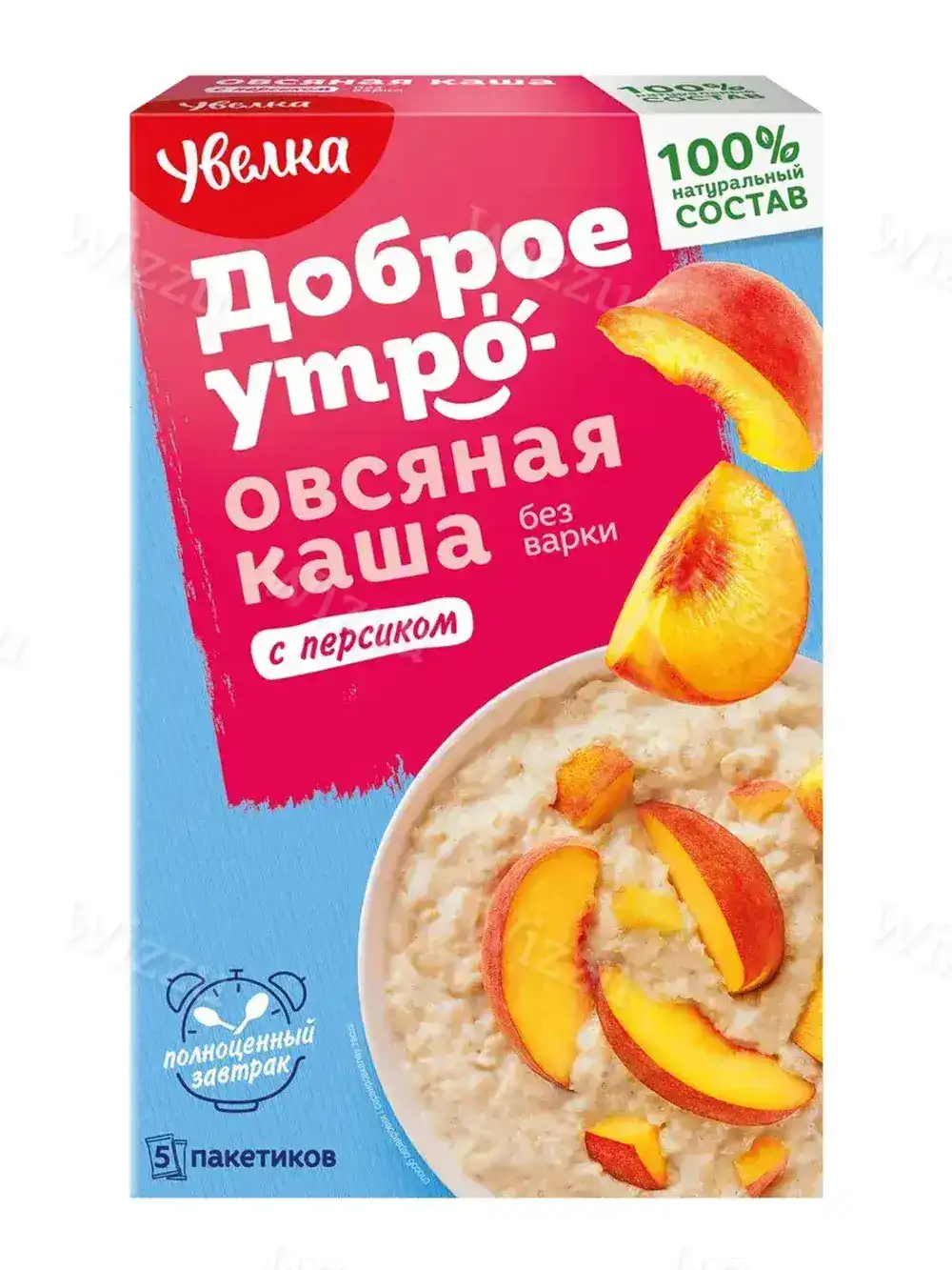 Каша Увелка овсяная с персиком (5х40г) 200г, шт