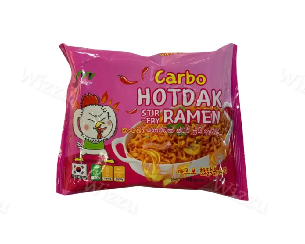 БП Лапша HOT DAK острая со вкусом Карбанара 140гр