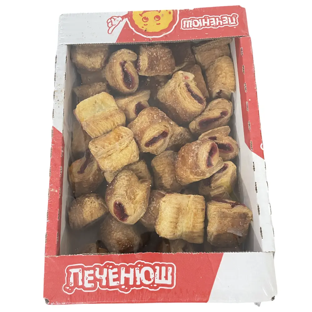 Слоенные рулетики со вкусом вишни 0,8кг