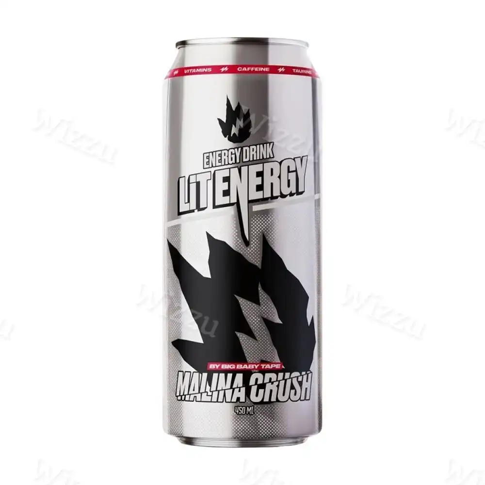 LIT ENERGY энергетический напиток Малина жб.0,45л