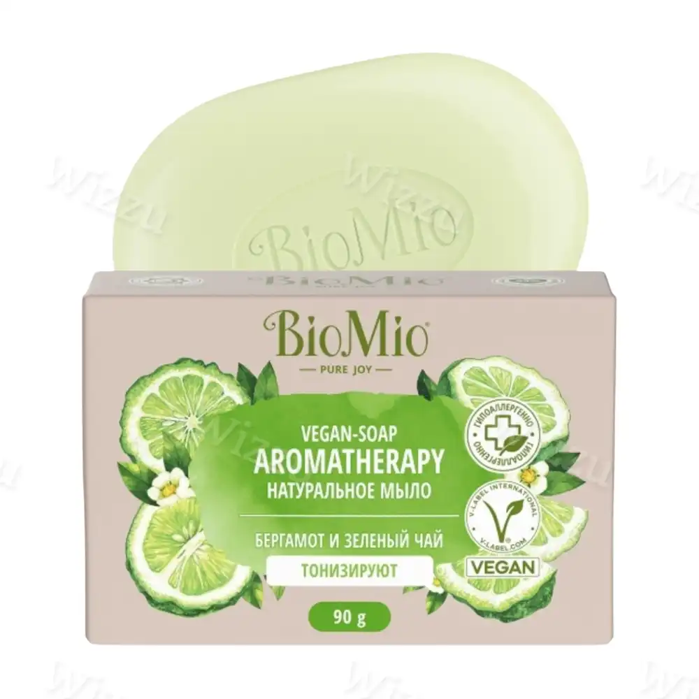 Мыло БиоМио натуральное Бергамот и Зеленый чай 90г