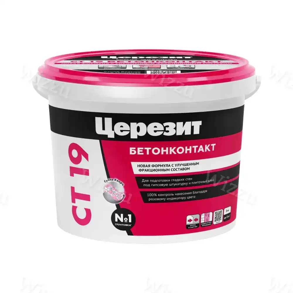 Грунтовка адгезионная Церезит CT 19 Бетонконтакт 3 кг