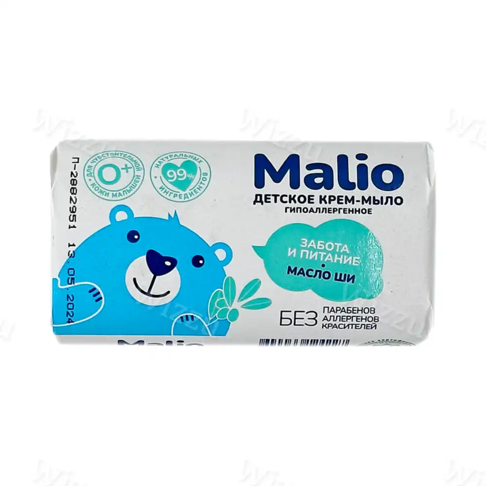 Крем-мыло детское Malio "Забота и Питание Масло ши" 140гр