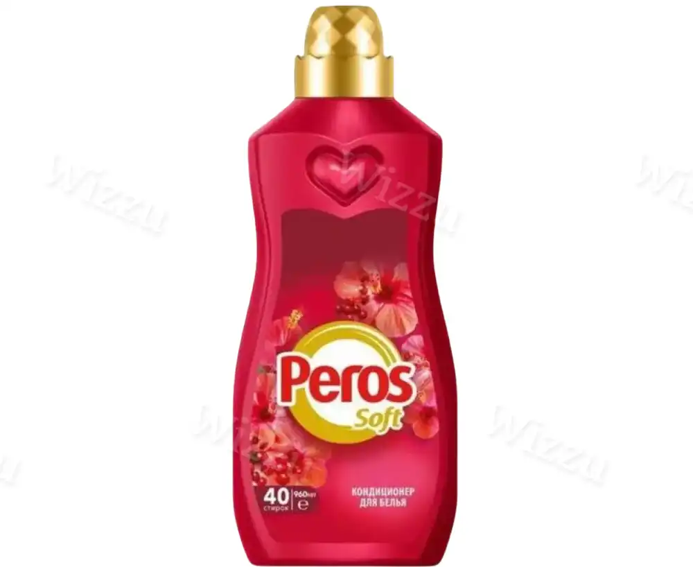 Концентрированный кондиционер PEROS для белья Янтарный цветок красный 1440мл