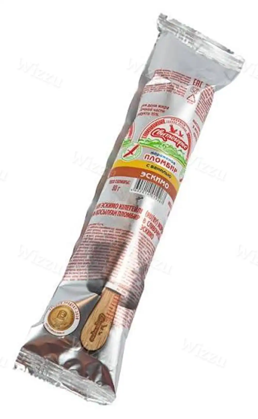 Мороженое Свитлогорье с Ванилью в глазури 15% эскимо 80г, шт