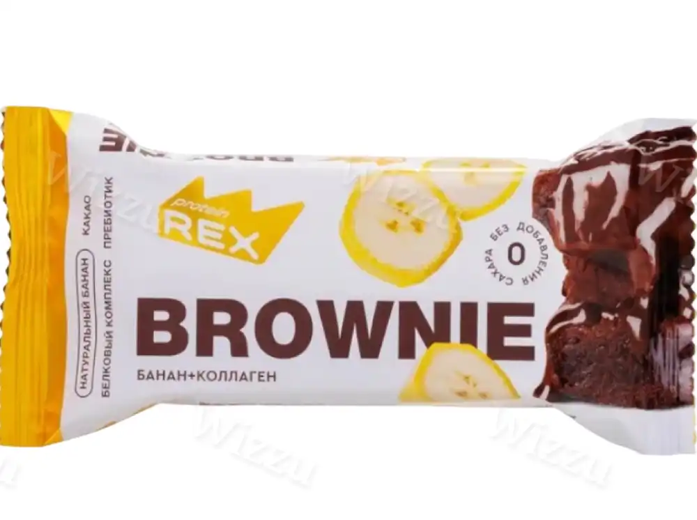 Пирожное протеиновое Брауни Банановое с коллагеном 50гр*12шт