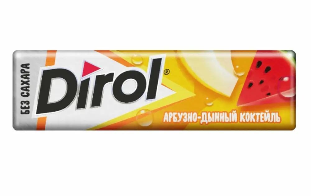 Жевательная резинка Dirol арбузно-дынный коктейль, 13.6г